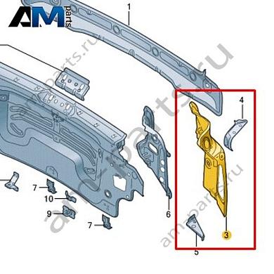 Панель крепления заднего фонаря Volkswagen id3 2020-2024 10A813328Купить панель крепления заднего фонаря 10A813328 для Фольксваген id3 2020-2024- бесплатная доставка