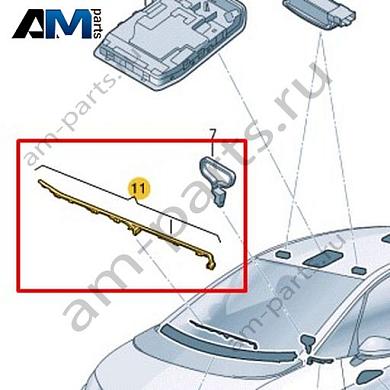 Светодиодный модуль со световодом Volkswagen id3 2020-2024 10B947096EКупить светодиодный модуль со световодом 10B947096E на Фольксваген id3 2020-2024- акция