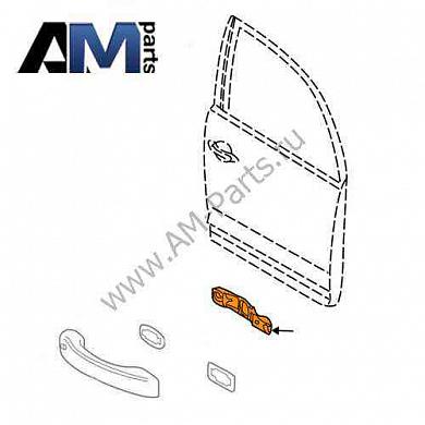 Опорный элемент передней ручки двери правый Кайен 95553104200
