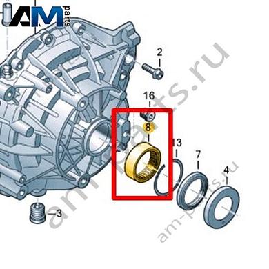 Игольчатый подшипник VAG 0MB311373Купить игольчатый подшипник 0MB311373 для Фольксваген/Ауди/Шкода на выгодных условиях
