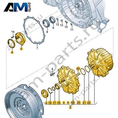Многодисковая фрикционная муфта для КП DSG VAG 0CK141030EКупить многодисковая фрикционная муфта для КП DSG 0CK141030E на Фольксваген/Ауди/Шкоду- бесплатная доставка