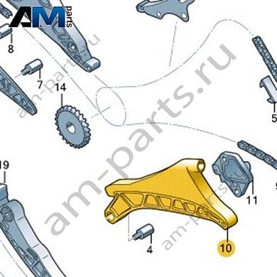 Планка успокоителя VAG 06M109509MКупить планку успокоителя 06M109509M Фольксваген/Ауди/Шкода- гарантия наличия
