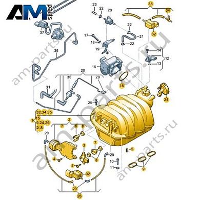 Впускной коллектор VAG 06E133210MКупить впускной коллектор 06E133210M на Фольксваген/Ауди/Шкоду- минимальная цена