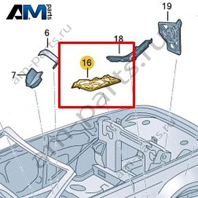 Защитный экран Volkswagen T-Roc Cabrio 2020-2024 2GC864949AКупить защитный экран 2GC864949A для Фольксваген Т-рок Кабриолет 2020-2024- выгодные цены