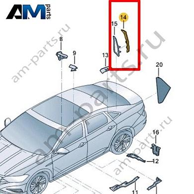Защитный экран Volkswagen Jetta VII 2020-2024 17A864664Купить защитный экран 17A864664 для Фольксваген Джетта VII 2020-2024 по минимальной цене