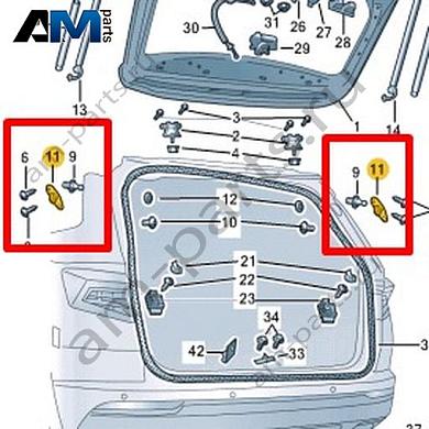 Опора газового упора Volkswagen Taos 2021-2023 2GL827435CКупить опору газового упора 2GL827435C Фольксваген Таос 2021-2023 по минимальной цене