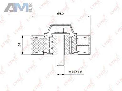 Ролик направляющий LYNX для BMW 5 серия (E60 ) 2003-2009 530xi PB-7007