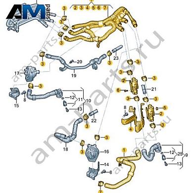 Шланг системы охлаждения Volkswagen id3 2020-2024 1EA122049AGКупить шланг системы охлаждения 1EA122049AG для Фольксваген id3 2020-2024- акция
