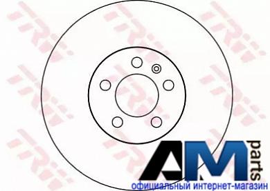Передние тормозные диски Шкода Фабия МК2 DF4027 TRW