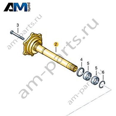 Вал с фланцем VAG 0FV409355Купить вал с фланцем 0FV409355 Фольксваген/Ауди/Шкода- акция