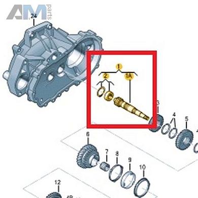Ведомый вал VAG 02T311198NКупить ведомый вал 02T311198N на Фольксваген/Ауди/Шкоду на выгодных условиях