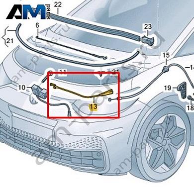 Трос замка капота Volkswagen id3 2020-2024 10C823531AКупить трос замка капота 10C823531A Фольксваген id3 2020-2024 на выгодных условиях