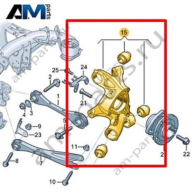 Поворотный кулак Volkswagen id3 2020-2024 1EA505433NКупить поворотный кулак 1EA505433N для Фольксваген id3 2020-2024- спец. Цена