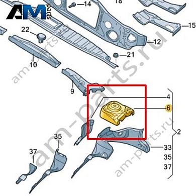 Чашка амортизаторной стойки Volkswagen id3 2020-2024 1EA809121Купить чашку амортизаторной стойки 1EA809121 на Фольксваген id3 2020-2024- спец. Цена