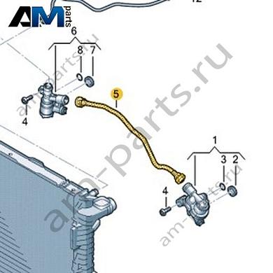 Вентиляционная трубка VAG 057121081HКупить вентиляционную трубку 057121081H Фольксваген/Ауди/Шкода- бесплатная доставка