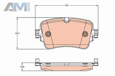 Задние тормозные колодки TRW GDB2131 на Audi Q7 (4M) 2019-2024