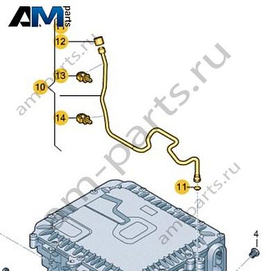 Вентиляционная трубка VAG 0MJ301472Купить вентиляционную трубку 0MJ301472 для Фольксваген/Ауди/Шкода- спец. Цена