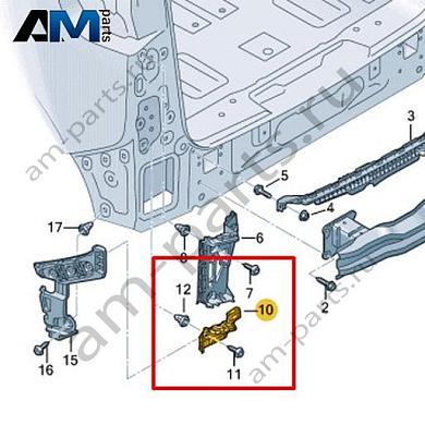 Направляющий профиль Volkswagen id-Buzz 2023-2024 1T3807484BКупить направляющий профиль 1T3807484B для Фольксваген id-Buzz 2023-2024- выгодные цены