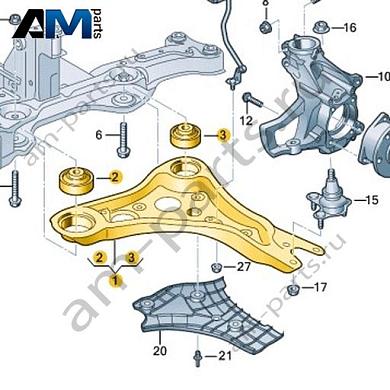 Поперечный рычаг в сборе Volkswagen id-Buzz 2023-2024 1N3407152BКупить поперечный рычаг в сборе 1N3407152B для Фольксваген id-Buzz 2023-2024- выгодные цены