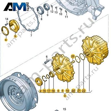 Многодисковая фрикционная муфта для КП DSG VAG 0HL141030BКупить многодисковая фрикционная муфта для КП DSG 0HL141030B для Фольксваген/Ауди/Шкода на выгодных условиях