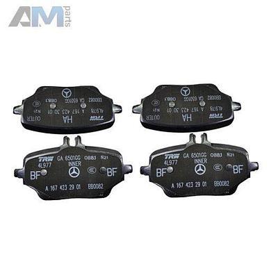 Задние тормозные колодки A0004207103 на Mercedes GLE V167 300d