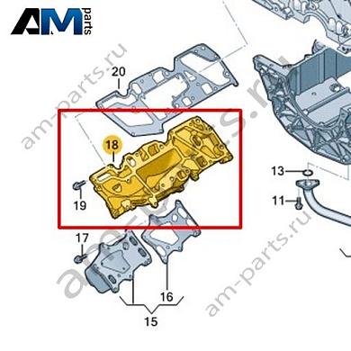 Несущая пластина VAG 057117187BКупить несущую пластину 057117187B для Фольксваген/Ауди/Шкода- спец. Цена
