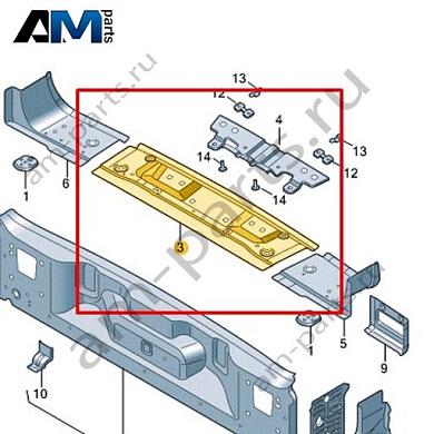 Несущая панель Volkswagen id-Buzz 2023-2024 1T3813315Купить несущую панель 1T3813315 Фольксваген id-Buzz 2023-2024- спец. Цена