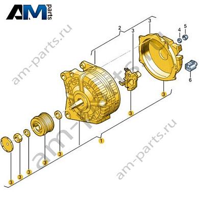 Генератор VAG 04E903023Купить генератор 04E903023 для Фольксваген/Ауди/Шкода по минимальной цене