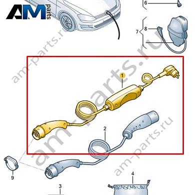 Зарядный кабель для розетки сети Volkswagen id3 2020-2024 1EA971675AGКупить зарядный кабель для розетки сети 1EA971675AG на Фольксваген id3 2020-2024- минимальная цена