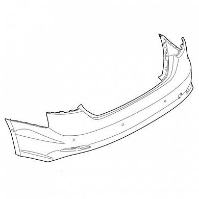 Бампер задний (без спойлера) Ауди A5 (F5) 2016-2025 8W6807067AAGRU