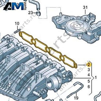 Уплотнитель VAG 06K129717HКупить уплотнитель 06K129717H для Фольксваген/Ауди/Шкода- минимальная цена