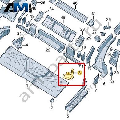 Распорка Volkswagen id3 2020-2024 1EA803249Купить распорку 1EA803249 на Фольксваген id3 2020-2024- выгодные цены
