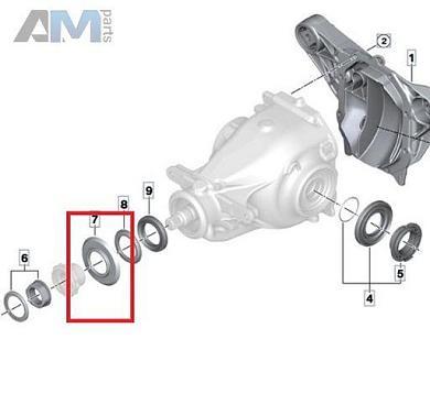 Тарелка сальника редуктора спереди 33127518511 для BMW X6 (G06) 2019-2025