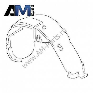 Подкрылок задний правый Кайен 95550497202