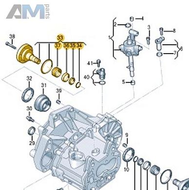 Вал с фланцем VAG 02T409344DКупить вал с фланцем 02T409344D Фольксваген/Ауди/Шкода- выгодные цены