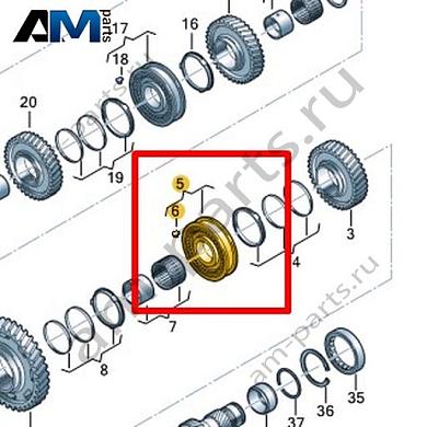 Ступица и муфта синхронизатора VAG 0CK311776BКупить ступицу и муфту синхронизатора 0CK311776B на Фольксваген/Ауди/Шкоду- акция