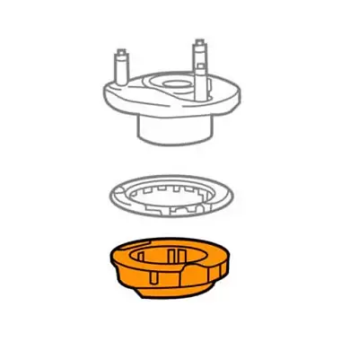 Проставка пружины передней подвески верх Mercedes GLC 2015-2025 A2053220184
