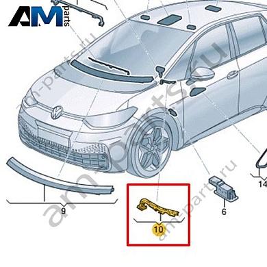 Светодиодный модуль со световодом Volkswagen id3 2020-2024 10B947095DКупить светодиодный модуль со световодом 10B947095D для Фольксваген id3 2020-2024- выгодные цены