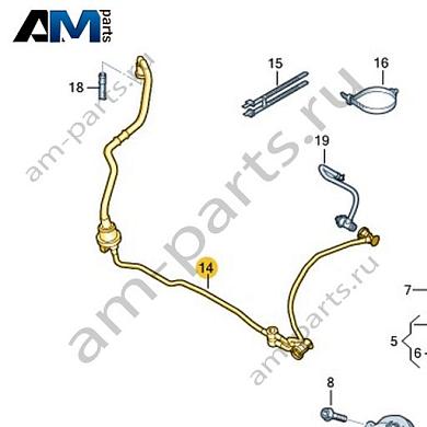 Соединительный шланг VAG 04E133518FКупить соединительный шланг 04E133518F на Фольксваген/Ауди/Шкоду- выгодные цены