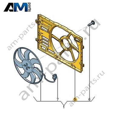 Корпус крыльчатки вентилятора Volkswagen Jetta VII 2020-2024 17A121205Купить корпус крыльчатки вентилятора 17A121205 Фольксваген Джетта VII 2020-2024- минимальная цена