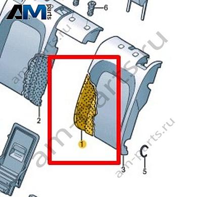 Наполнитель спинки Volkswagen Taos 2021-2023 2GL885775Купить наполнитель спинки 2GL885775 Фольксваген Таос 2021-2023- бесплатная доставка