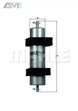 Топливный фильтр MAHLE/KNECHT KL596 для Audi A5 (8T) 2007-2016 3.0TDI