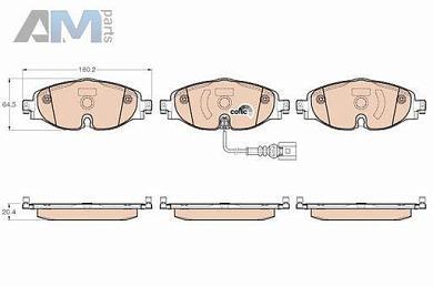 Передние тормозные колодки TRW GDB1956 на Skoda Karoq (2017-2025)
