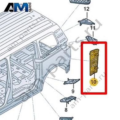 Защитный экран Volkswagen id-Buzz 2023-2024 1T3864022AКупить защитный экран 1T3864022A для Фольксваген id-Buzz 2023-2024- минимальная цена