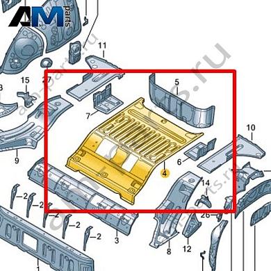 Панель пола Volkswagen id3 2020-2024 1EA802063Купить панель пола 1EA802063 на Фольксваген id3 2020-2024- акция
