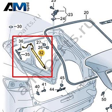 Газовый упор Volkswagen id4/id5 2021-2024 11A827550BКупить газовый упор 11A827550B Фольксваген id4/id5 2021-2024- бесплатная доставка