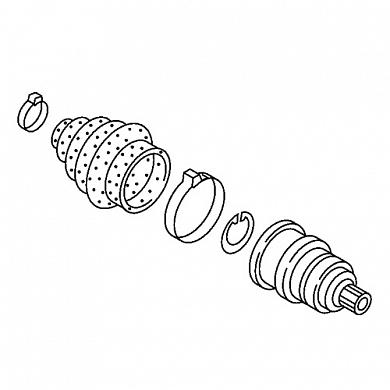 Ремкомплект наружнего ШРУСА на Audi Q5 (2017-2020) 80A498099A