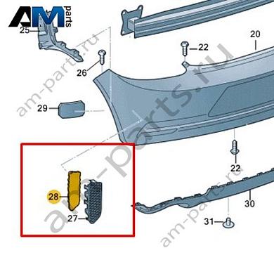Замыкающая панель бампера Volkswagen Scirocco 2015-2018 1K8807386Купить замыкающую панель бампера 1K8807386 на Фольксваген Сирокко 2015-2018- спец. Цена