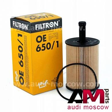 Фильтр масляный Тигуан 2.0 TDI (170 л.с.) OE650/1 Filtron (двигатель CBBB/CFGB)