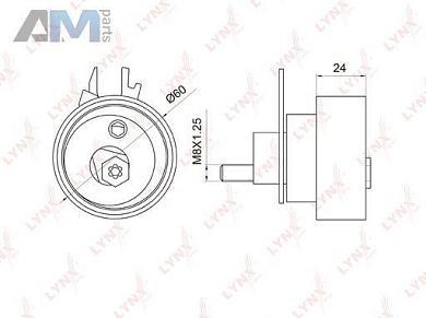 Ролик натяжной ГРМ LYNX для Golf VI 2008-2012 1.4TDI (80 л.с.) PB-1054